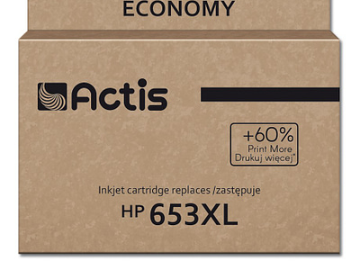 Actis KH-653BKR inkt voor HP printer, vervanging HP 653XL 3YM75AE; Premium; 20ml; 575 pagina's; zwart