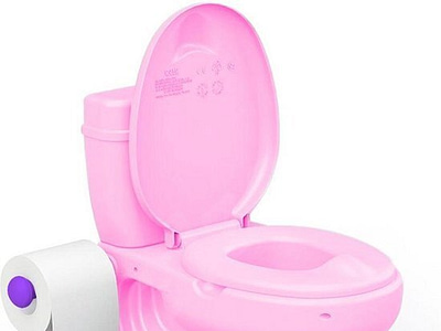 Dolu Educatief Kinder Toilet met Geluid Roze