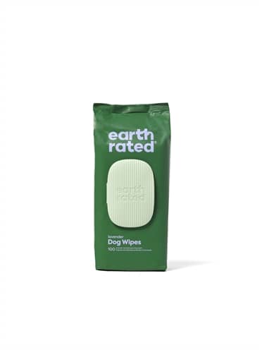 EARTH RATED DOG WIPES LAVENDEL COMPOSTEERBAAR 20,5X20,5 CM 100 ST