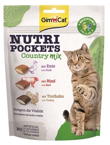 GIMCAT NUTRI POCKETS COUNTRY MIX 150 GR