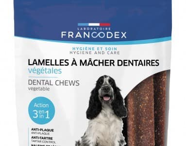 FRANCODEX Dental Large - tandsteenverwijderingsstrips voor honden - 15 st.