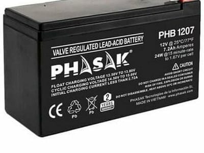 Batterij voor Ononderbreekbaar Stroomvoorzieningssysteem SAI Phasak PHB 1207 12 V