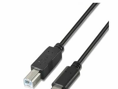 Kabel USB-C naar USB B Aisens A107-0053 1 m Zwart