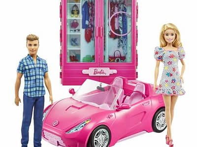 Poppen Set Barbie GVK05 Figuren x 2 Auto Kast