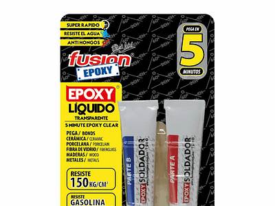 Two component epoxy adhesive Fusion Epoxy Black Label Att5 30 g