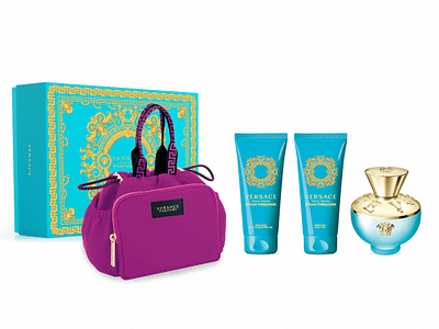 Parfumset voor Dames Versace EDT Dylan Turquoise 4 Onderdelen