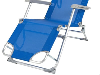 Liggende ligstoel Aktive Blauw 153 x 33 x 47 cm