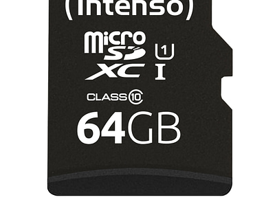 Micro SD geheugenkaart met adapter INTENSO 64 GB