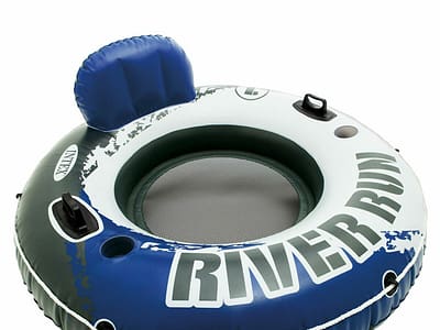 Opblaasbare zwembadstoel Intex River Run Blauw Wit 135 x 13,5 cm (6 Stuks)