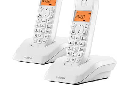 Draadloze telefoon Motorola S1202 (2 pcs) Kleur Wit