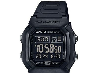 Horloge Heren Casio W-800H-1BVES Zwart