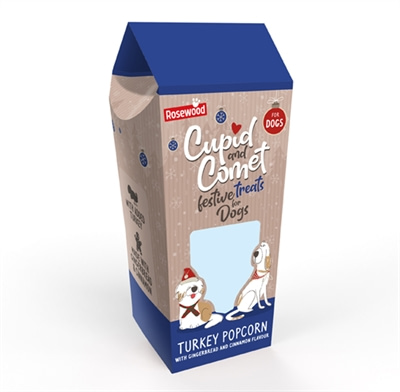 CUPID & COMET TURKEY POPCORN MET PEPERKOEK EN KANEEL SMAAK 30 GR