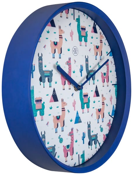 NeXtime NX-7352 Wandklok NXt Alpalca Dia 30cm Kunststof Blauw - Afbeelding 2