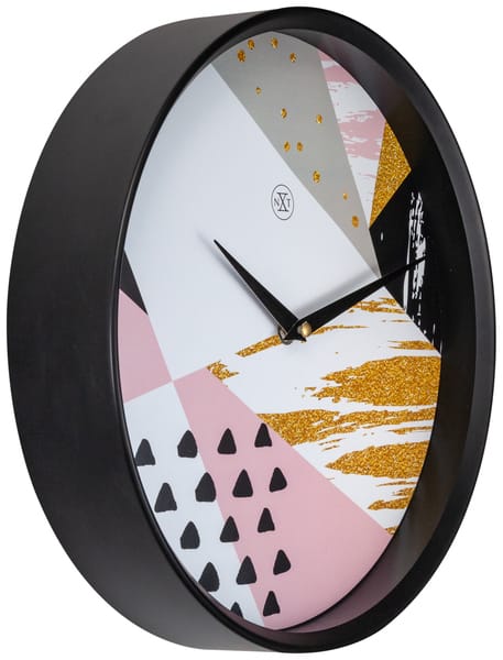 NeXtime NX-7354 Wandklok NXt Grace Dia 30cm Kunststof Zwart - Afbeelding 2