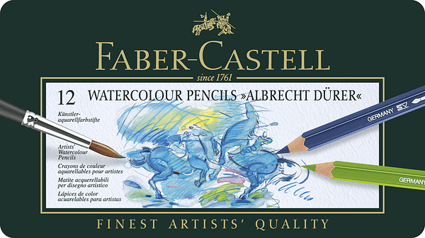 Faber Castell FC-117512 Aquarelpotlood Faber-Castell Albrecht Dürer Etui à 12 Stuks - Afbeelding 2