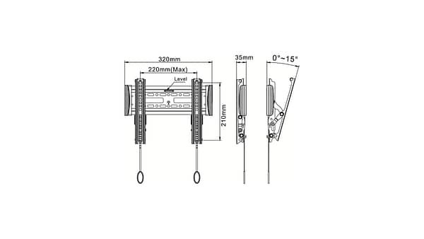 Newstar NM-W125 Muurmontage voor LCD / plasmascherm