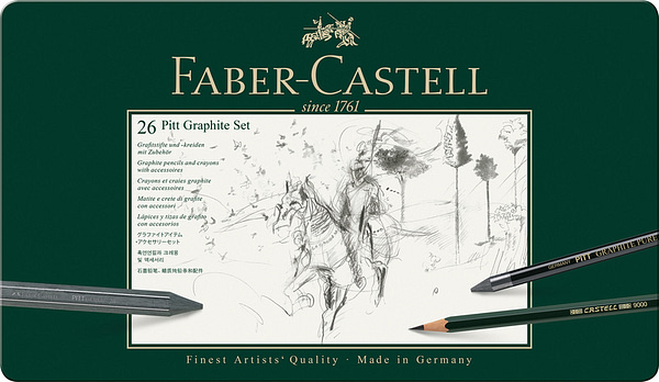 Faber Castell FC-112974 Grafietset Faber-Castell Pitt 26-delig - Afbeelding 2