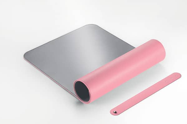 Sigel SI-SA605 Onderlegger Oprolbaar Roze-zilver, 800x300x2mm Imitatieleer, Dubbelzijdig - Afbeelding 2