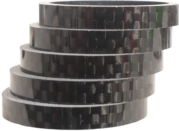 Ahead spacer 1-1/8" 5 mm - carbon (5 stuks)