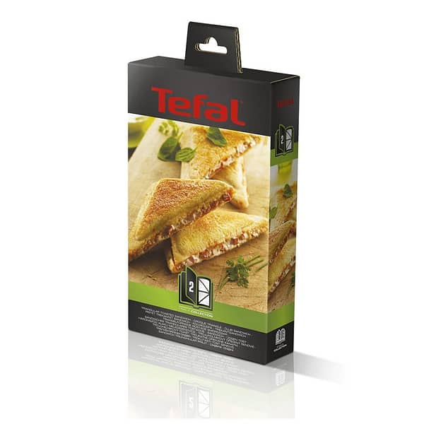 Tefal XA8002 Snack Collection Sandwichplaten 2 Stuks + Receptenboekje Zwart - Afbeelding 2