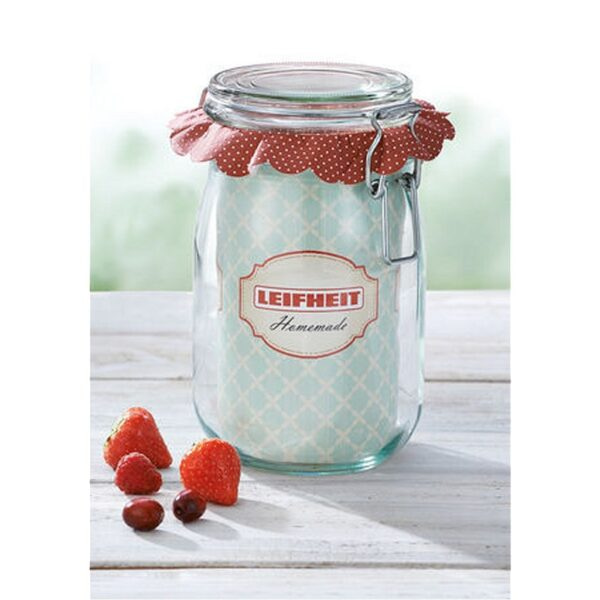 Leifheit 3193 Weckpot met Beugelsluiting 1140 ml Glas/RVS - Afbeelding 2