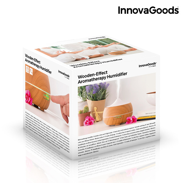 InnovaGoods Wooden-Effect Luchtbevochtiger met Aromatherapie - Afbeelding 2