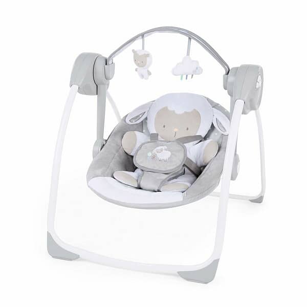 Baby Hangmat Ingenuity Cuddle Lamb Compact Grijs