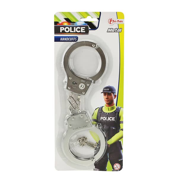 Toi-toys Metalen Politie Handboeien 28 Cm - Afbeelding 2