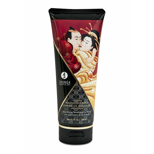 Massage Crème Shunga 200 ml Aardbei - Afbeelding 3