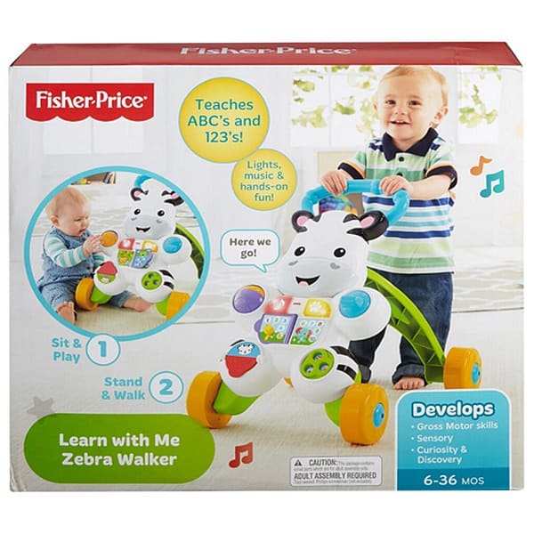 Fisher Price Loop met mij Zebra + Licht en Geluid - Afbeelding 2