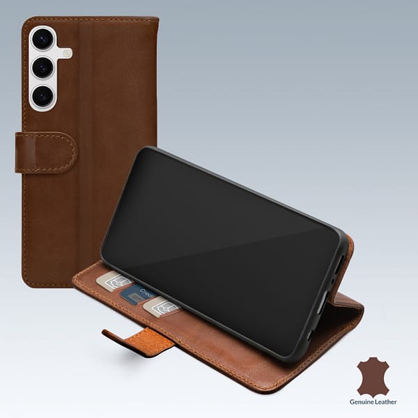 Mobilize Leather Wallet Samsung Galaxy S24 5G Brown