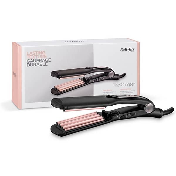 Babyliss 2165CE The Crimper Wafeltang Zwart/Roze