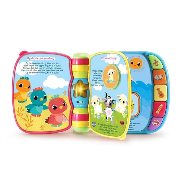 VTech Dierenvrienden Liedjesboek Blauw + Licht en Geluid - Afbeelding 2