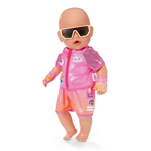 Baby Born Fiets Outfit 43 cm Roze/Oranje - Afbeelding 2