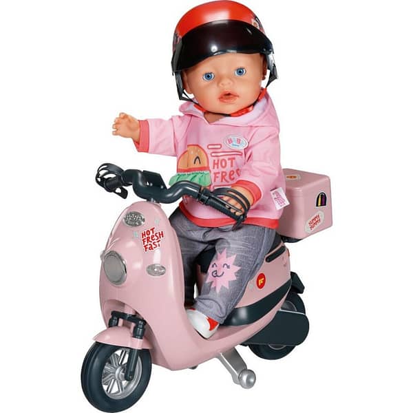 Baby Born RC E-Scooter Roze/Zwart - Afbeelding 2