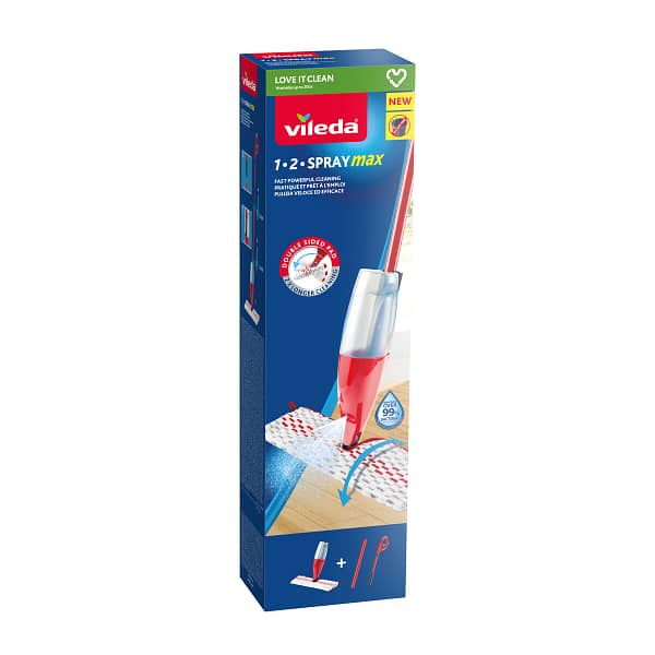 Zwabber Vileda 1.2 Spray Max Wit Rood Microvezel Plastic (1 Onderdelen) - Afbeelding 2