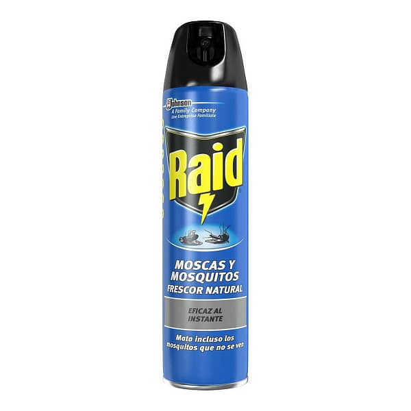 Insecticide Raid Vliegen Muggen Fris (600 ml)