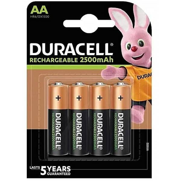 Oplaadbare Batterijen DURACELL DURDLLR6P4B AA 1,2 V (4 Stuks)