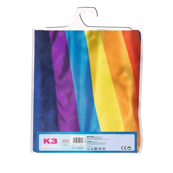 K3 Regenboog Verkleedjurk Blauw 3-5 Jaar - Afbeelding 2