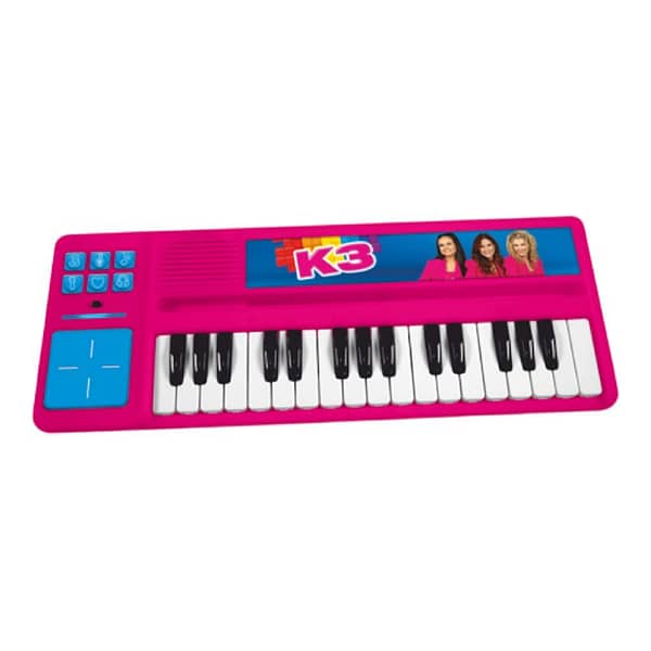 K3 Piano met Drumpad Roze/Blauw