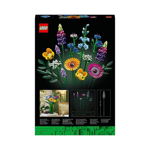 Bouwspel Lego Icons 10313 Bouquet of wild flowers 939 Onderdelen - Afbeelding 3