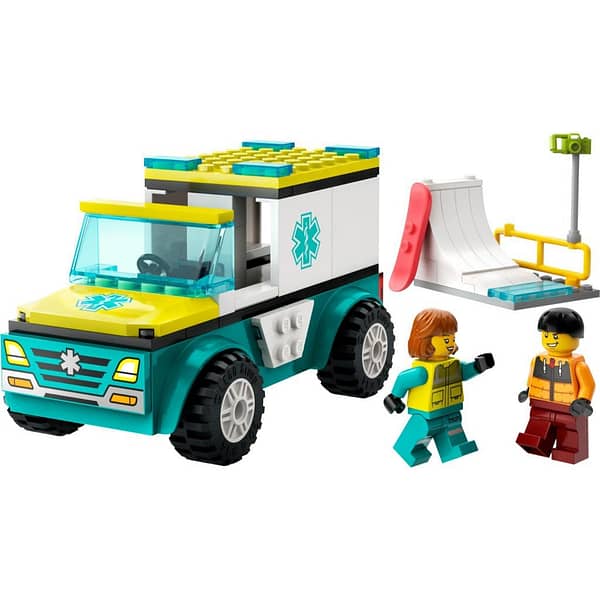 Lego City 60403 Ambulance en Snowboarder - Afbeelding 2