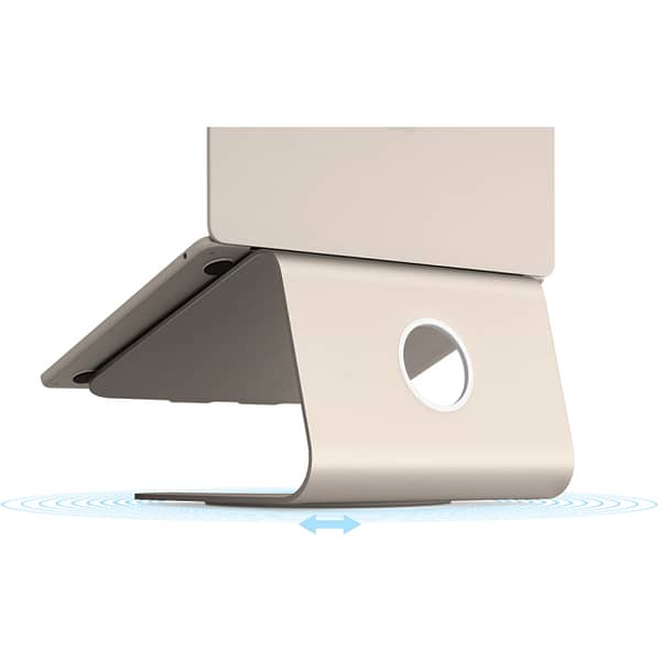 Rain Design mStand 360 Laptop Stand + Swivel Base Starlight