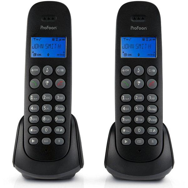 PDX-320 Profoon DECT Telefoon DUO Black