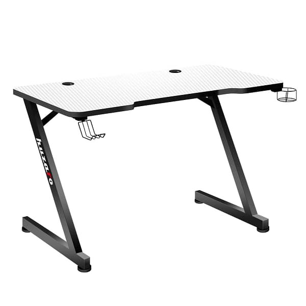 Bureau Huzaro Hero 2.5 Wit Zwart Aluminium 120 x 60 cm