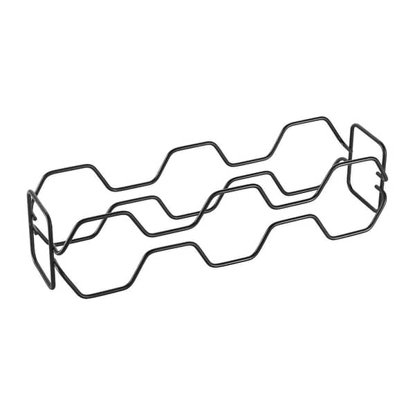 Metaltex Hexagon Wijnrek voor 5 Flessen 43x12x11 cm Zwart