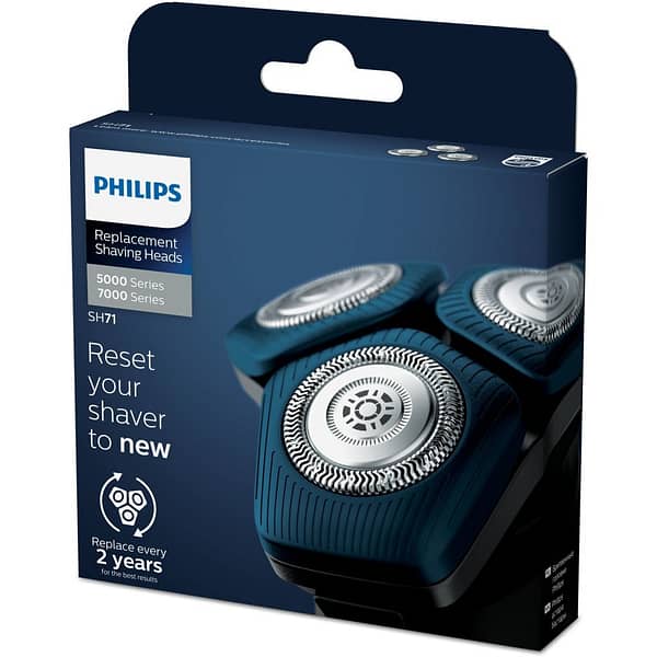 Philips SH71/50 Shaver Series 7000/5000 Vervangende Scheerhoofden 3 Stuks Zilver - Afbeelding 2