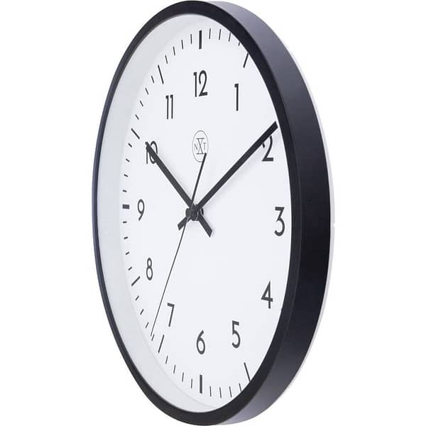 NeXtime NX-7369ZW Wandklok Easy Big 30 cm Zwart/Wit - Afbeelding 2