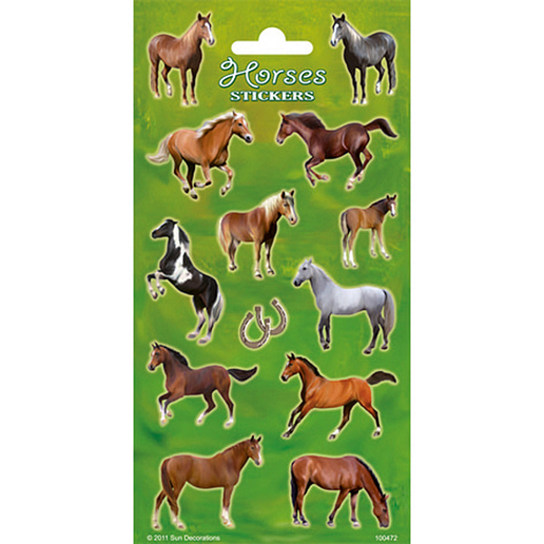 Paarden Stickervel Doos 10 Stuks