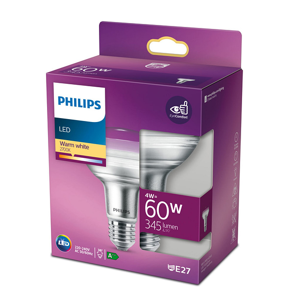 Philips LED Reflector 60W E27 Warm Wit - Afbeelding 2